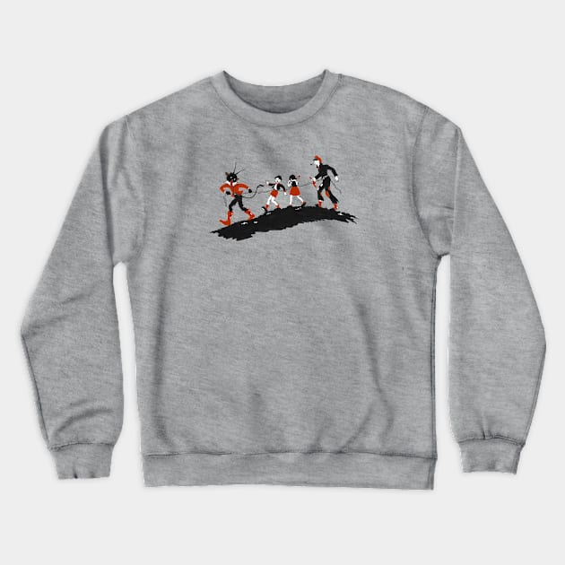 Krampus' catch! Crewneck Sweatshirt by CKline